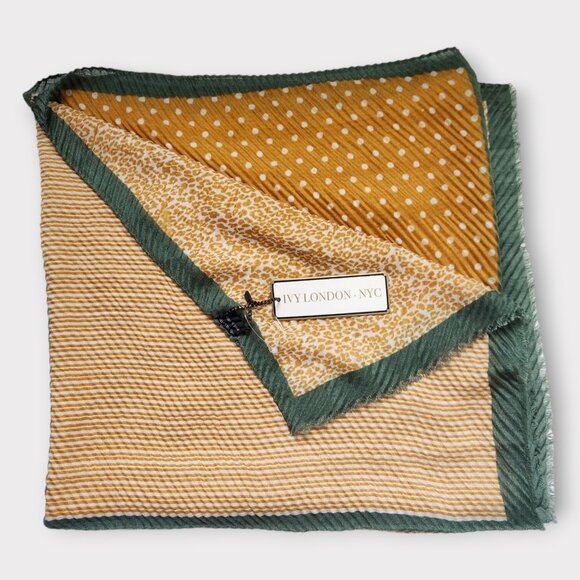 Ivy London NYC Shawl Wrap Mixed Print 35"x75" Boho Scarf - Picture 5 of 6